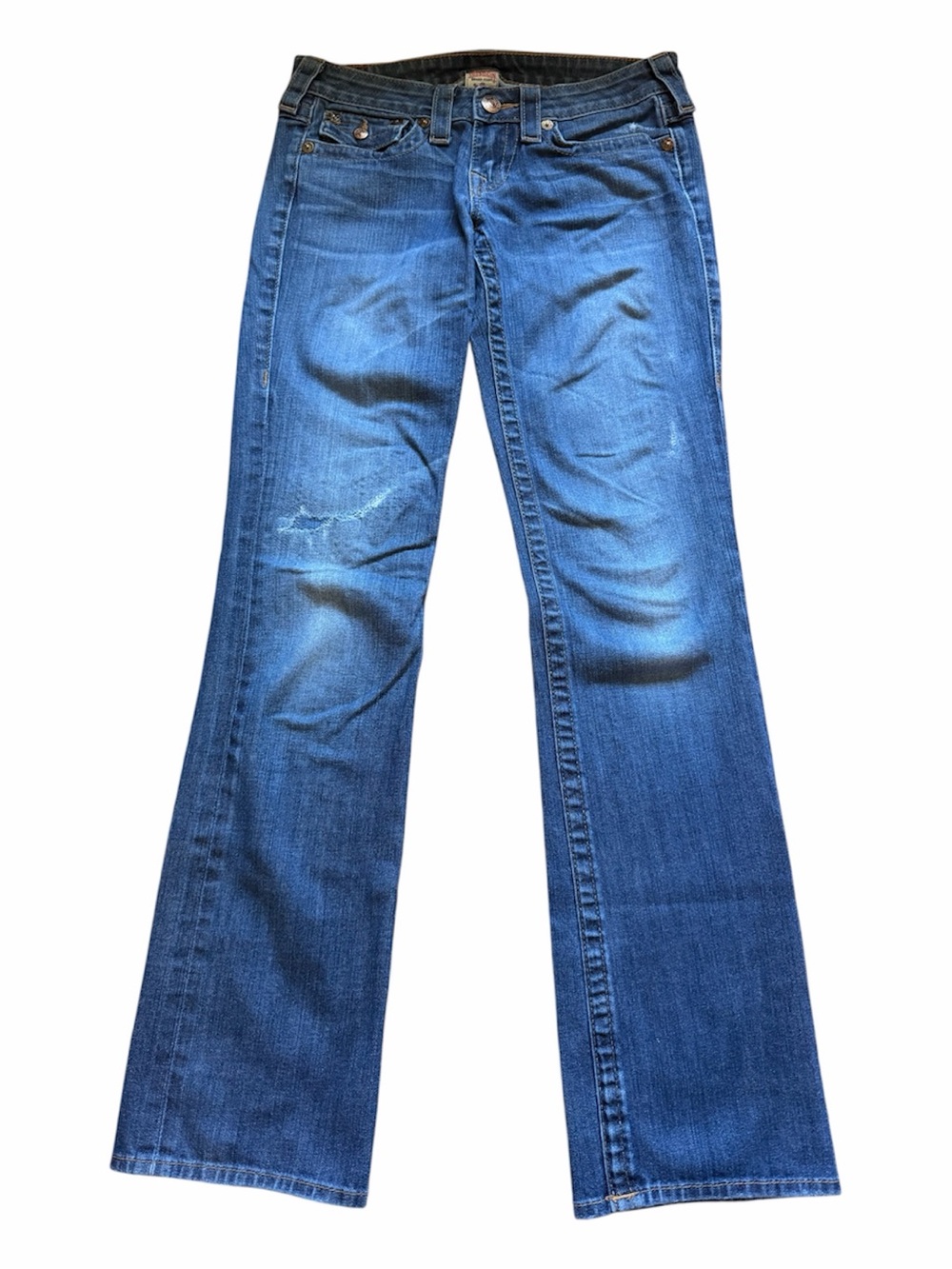 True Religion Men’s Blue Billy Bootcut Jeans 28